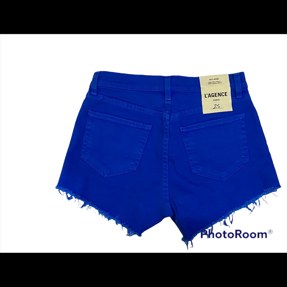 L'AGENCE Ryland Short Princess Blue Sz 25 NWT New Reg $194 - Picture 3 of 3